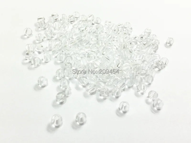 4000pcs Clear Acrylic Spacer Beads for Necklace Making