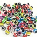 Mixed Evil Eye Resin Beads Round Spacer Jewelry DIY Bracelet