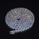 1 Row Zircon Tennis Chain Hip Hop Necklace Men's Rock Link 18" 20"