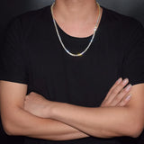 1 Row Zircon Tennis Chain Hip Hop Necklace Men's Rock Link 18" 20"