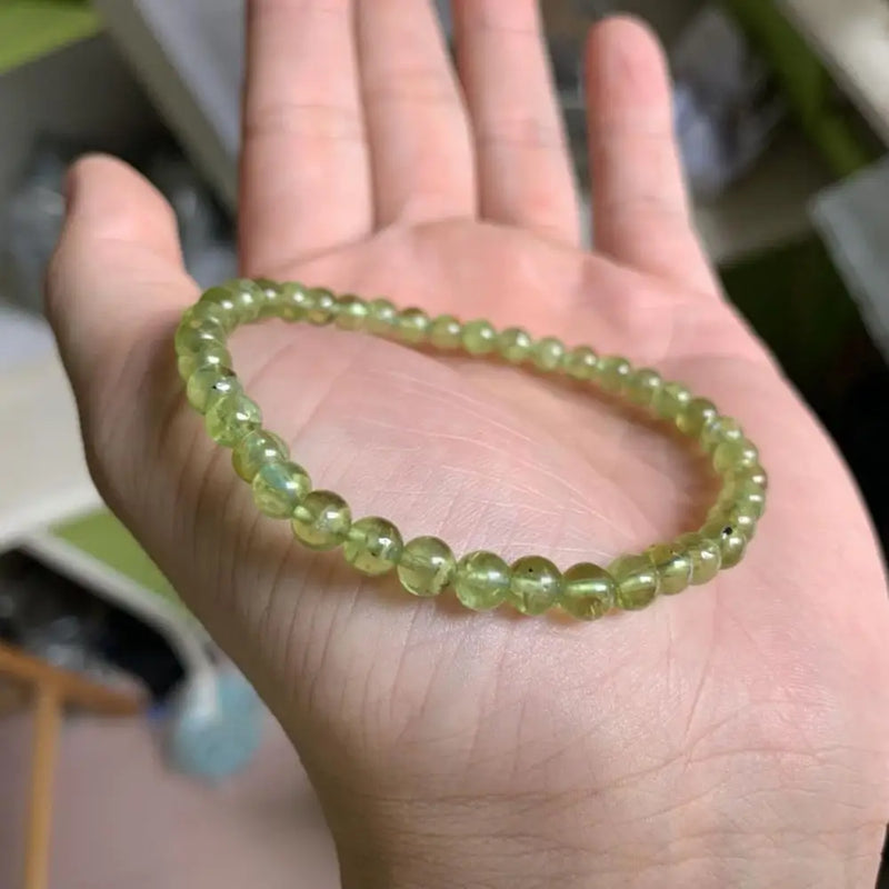Natural Peridot Stone Bracelet - Gemstone Jewelry Bracelet