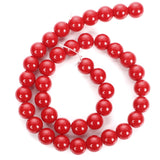 Red Coral Jade Natural Stone Beads Jewelry Making DIY Bracelets Necklace