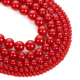 Red Coral Jade Natural Stone Beads Jewelry Making DIY Bracelets Necklace
