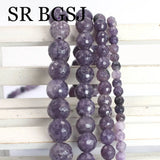 4mm 6mm 8mm 10mm AA Pink Lepidolite Round Spacer Gems Beads