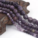 4mm 6mm 8mm 10mm AA Pink Lepidolite Round Spacer Gems Beads
