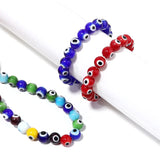 Evil Eye Lampwork Glass Beads Set, 4-10mm, DIY Jewelry Making