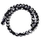 Evil Eye Lampwork Glass Beads Set, 4-10mm, DIY Jewelry Making