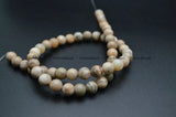 Natural Gray African Opal Stone Round Loose Beads