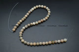Natural Gray African Opal Stone Round Loose Beads