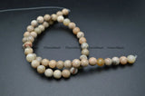 Natural Gray African Opal Stone Round Loose Beads