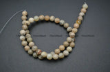 Natural Gray African Opal Stone Round Loose Beads