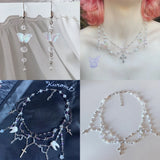 4mm 6mm 8mm Bicone Crystal Spacer Beads Kit DIY Jewelry Making Accessories