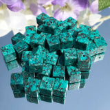 Square Stone Agates Jades Amazonite Cube Beads 15in
