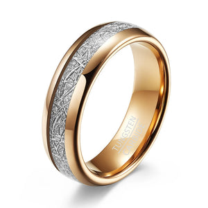 Rose Tungsten Carbide Wedding Band Ring for Men
