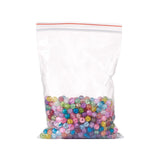 Transparent Crackle Glass Beads Round Loose Beads for Bracelet Making Mix 100pc