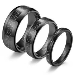 Tungsten Carbide Wedding Ring Mens Silk Inlay Band Size 6-12