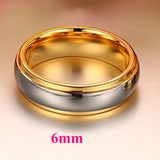 Tungsten Carbide Love Alliance Wedding Rings for Men and Women