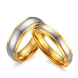 Tungsten Carbide Love Alliance Wedding Rings for Men and Women