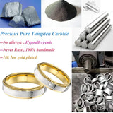 Tungsten Carbide Love Alliance Wedding Rings for Men and Women
