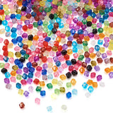 Transparent Acrylic Bicone Beads 24 Colors for Jewelry Making