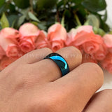 Tungsten Carbide Wedding Band Polished Finish Ring 6mm 8mm 4mm Comfort fit