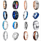 Stainless Steel Rings for Women Men - Engagement Wedding Jewelry Accessories