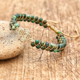 4mm African Stone Turtle Bracelet Double Layer Beads Boho Charm