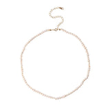 925 Sterling Silver Freshwater Rice Pearl Choker Necklace Pendant Gift