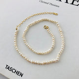 925 Sterling Silver Freshwater Rice Pearl Choker Necklace Pendant Gift