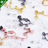 4mm Brass Earring Clip, Earring Finding, 20pcs/lot
