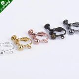 4mm Brass Earring Clip, Earring Finding, 20pcs/lot