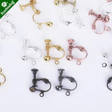 4mm Brass Earring Clip, Earring Finding, 20pcs/lot