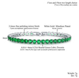 4mm CZ Men's & Women's Bracelets Birthday Wedding Accessories