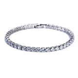 4mm CZ Men's & Women's Bracelets Birthday Wedding Accessories