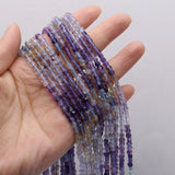 4mm Fluorite Stone Beads Round Loose Spacer Beads for Jewelry Making