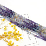 4mm Fluorite Stone Beads Round Loose Spacer Beads for Jewelry Making