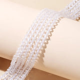 4mm Faceted Natural Rock Quartz Beads for Jewelry Making