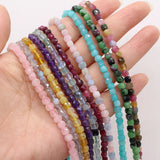 4mm Faceted Multi-Stone Cube Beads for Jewelry Making