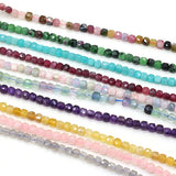 4mm Faceted Multi-Stone Cube Beads for Jewelry Making