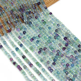 4mm Faceted Multi-Stone Cube Beads for Jewelry Making