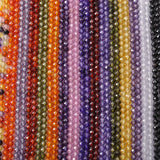 4mm Zircon Stone Faceted Spacer Beads for Bracelet
