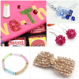 4mm Glass Bicone Beads Kits Jewelry Beads Loose Spacer beads 4800pcs/box