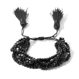 4mm Glass Crystal Beads 6 Layers Tassel Bracelet