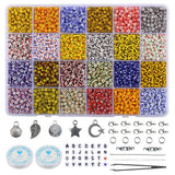 4mm Glass Seed Beads Box Set With Tools Alphabet Beads