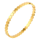 4mm Cuff Bangle Bracelet Stainless Steel High Plated Charm Women Bangle