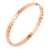 4mm Cuff Bangle Bracelet Stainless Steel High Plated Charm Women Bangle