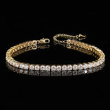 4mm CZ Iced Out Diamond Tennis Anklet Jewelry