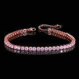 4mm CZ Iced Out Diamond Tennis Anklet Jewelry