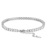 4mm CZ Iced Out Diamond Tennis Anklet Jewelry