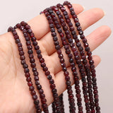 4mm Garnet Beads Natural Stones Spacer Loose Beads for Jewelry Making